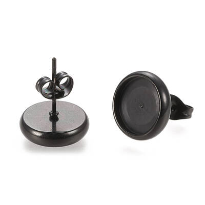 304 Stainless Steel Stud Earring Settings