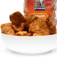 Ol' Smokey Mouth Flavored Fried Pork Rinds Snack Crunchy Crispy Natural Artificial Dry Dried