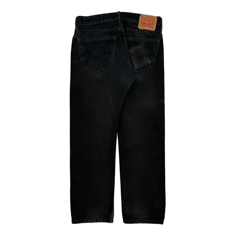 505 Levis Jeans - 32W 28L Black Cotton