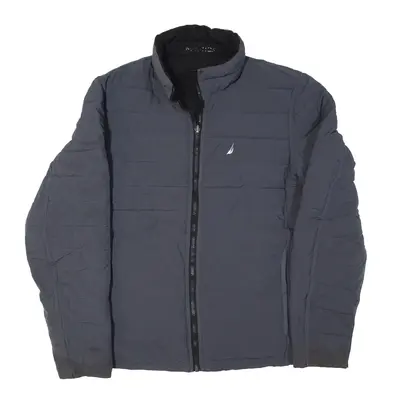 NAUTICA Reversible Puffer Jacket Grey Mens L