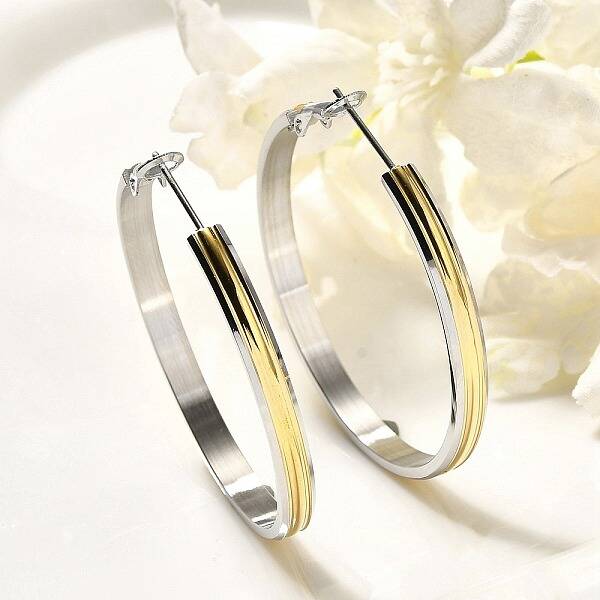 304 Stainless Steel Hoop Earrings for Women