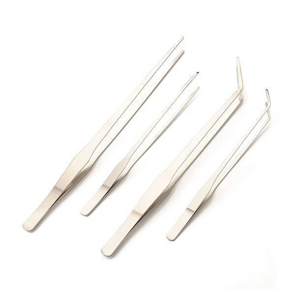 Stainless Steel Curved Tweezers