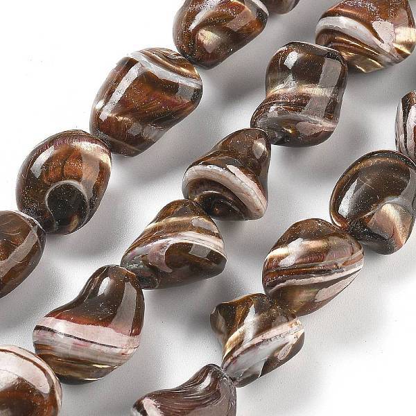 Dyed Natural Trochus Shell Beads Strands