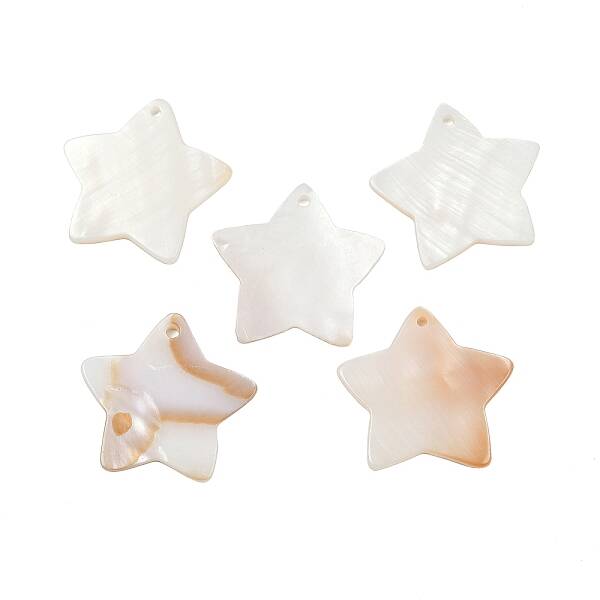 Star Freshwater Shell Pendants