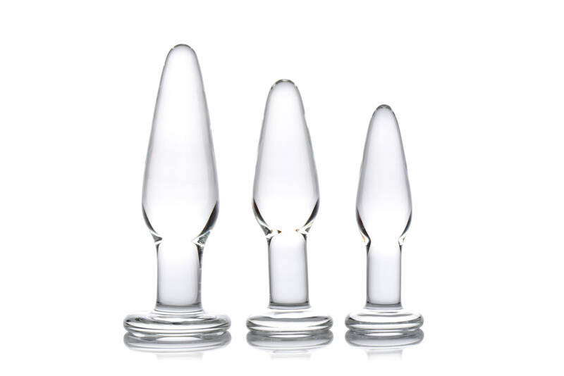 Dosha 3 Piece Glass Anal Plug Kit