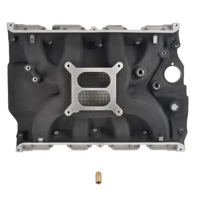 Aluminum Dual Plane Intake Manifold For Ford FE 390 406 410 427 428 Black