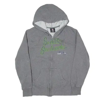NFL Seattle Seahawks USA Hoodie Grey Full Zip Womens L