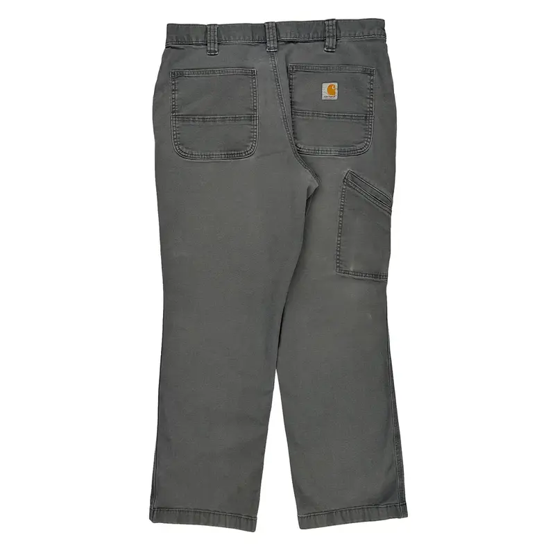 Carhartt Trousers - 33W 29L Grey Cotton Blend