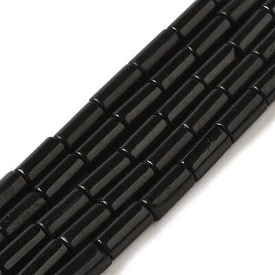 Natural Black Stone Beads Strands