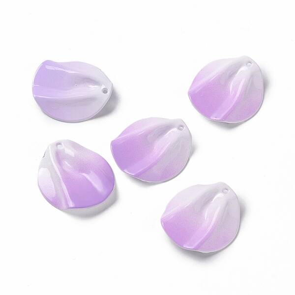 Gradient Spray Painted Alloy Pendants