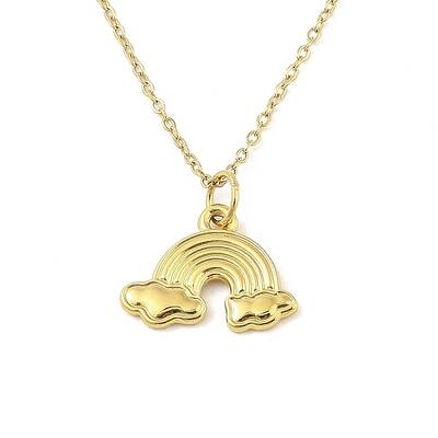 Ion Plating(IP) 304 Stainless Steel Pendant Necklaces for Women
