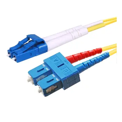 46043 Monoprice SMF Optic Cable LC-SC UL 3mm 9/125 OFNR Duplex Yellow 5m