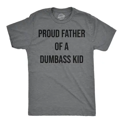 Mens Funny T Shirts Proud Father Of A Dumbass Kid Sarcastic Dad Tee for Men Mens Funny T Shirts Cool Vintage Fashion T-Shirt ...