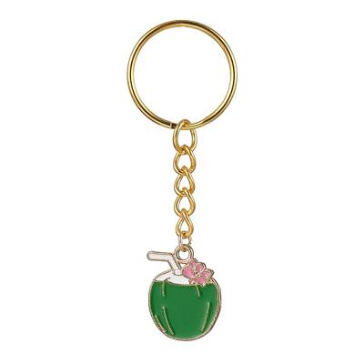 Alloy Enamel Pendant Keychain