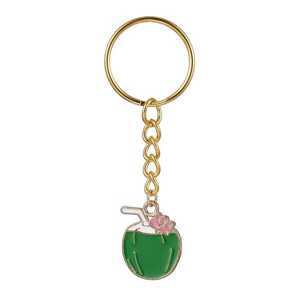 Alloy Enamel Pendant Keychain