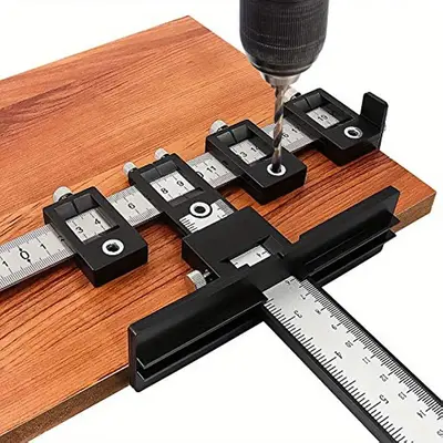 Woodworking Handle Drilling Locator, Multifunctional Cabinet Door Wardrobe Door Opening Locator, Furniture Handle Opening Loc...