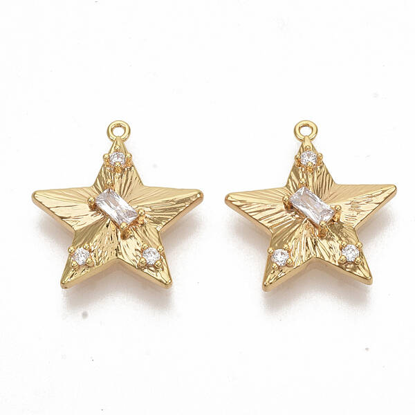 Brass Cubic Zirconia Pendants