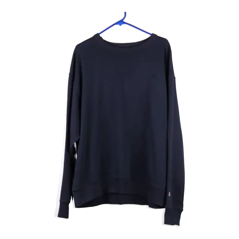 Champion Hoodie - XL Navy Cotton Blend