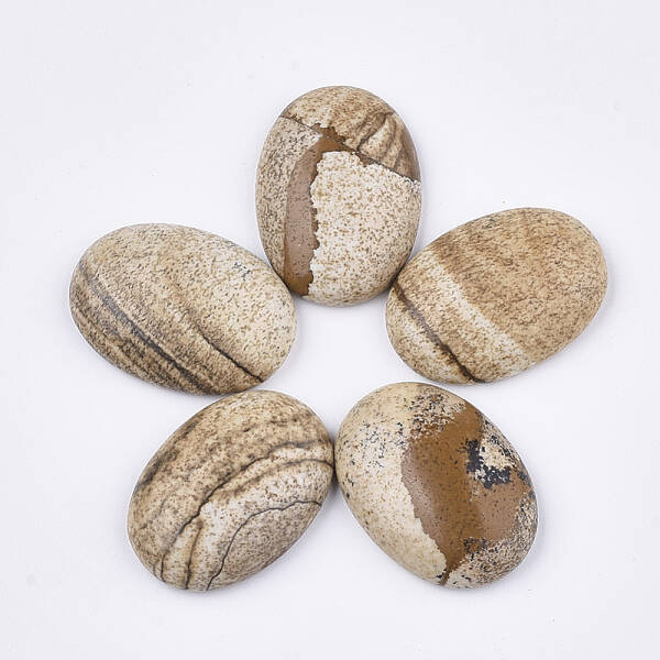 Natural Picture Jasper Cabochons