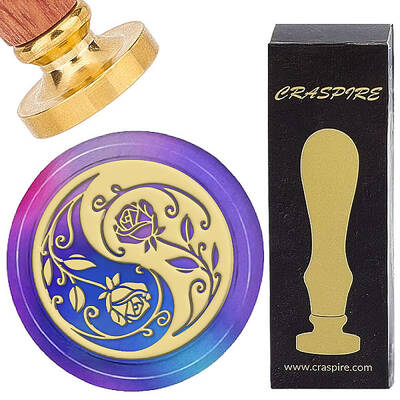 Brass Wax Seal Stamps with Wood Handle