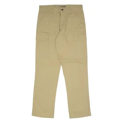 CARHARTT Cargo Workwear Mens Canvas Trousers Beige Relaxed Straight W32 L32