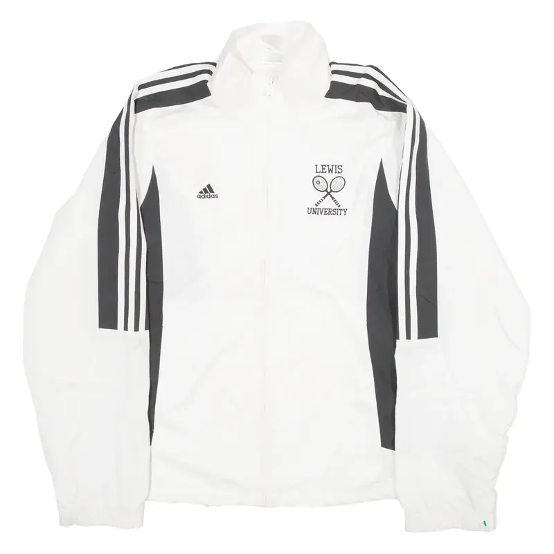 ADIDAS Mesh Lined Lewis University Mens Shell Jacket White M
