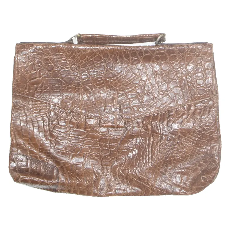Mens Laptop Bag Brown Leather 90s
