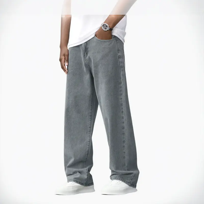 black outfits boys jeans, Boys' Loose Straight Jeans 2025: Minimalist Design, Ideal for 8-12Y - Pair with Sneakers for a Cool...