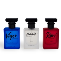 RawChemistry Men’s Oil-Based Cologne Gift Set – Vigor, Midnight & Raw, 3 x 30ml Fragrances