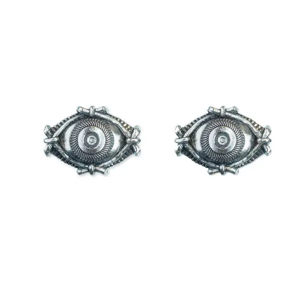 Eye Studs Silver | Size: 10 mm