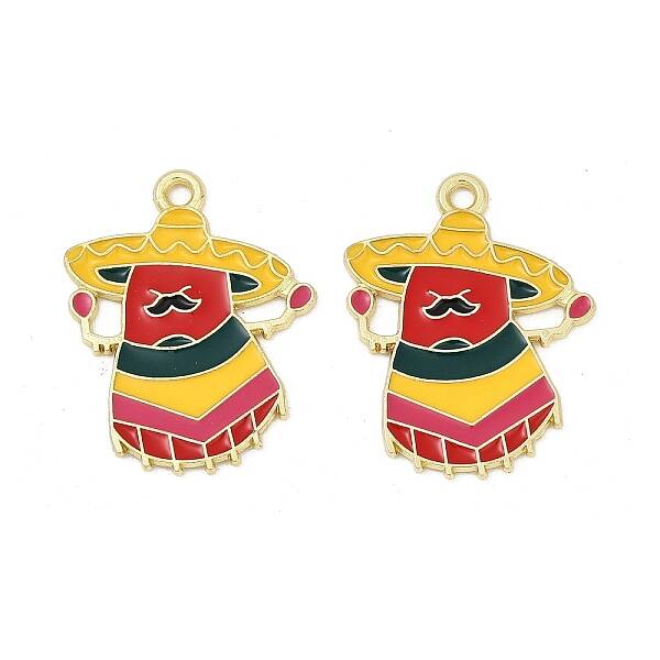 Cinco De Mayo Theme Alloy Enamel Pendants