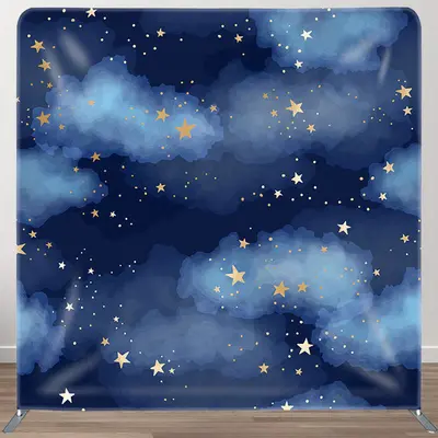 Aperturee Stars In The Sky Fabric Backdrop Cover for Birthday - Aperturee