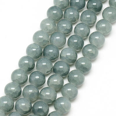 Baking Painted Crackle Glass Beads Strands