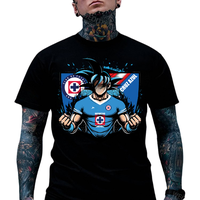Cruz Azul Playera Streetwear T-shirt, Unisex shirt sweatshirt hoodie Graphic Anime Tee Cotton Menswear Classic Top