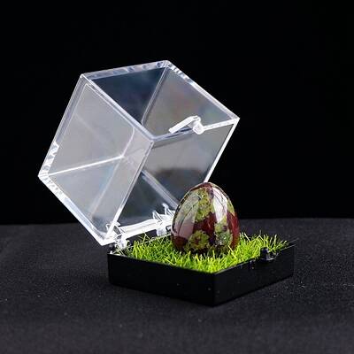 Natural Dragon Blood Healing Egg Mineral Specimen Box