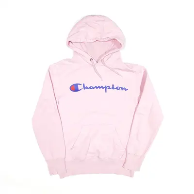 CHAMPION Hoodie Pink Pullover Womens S