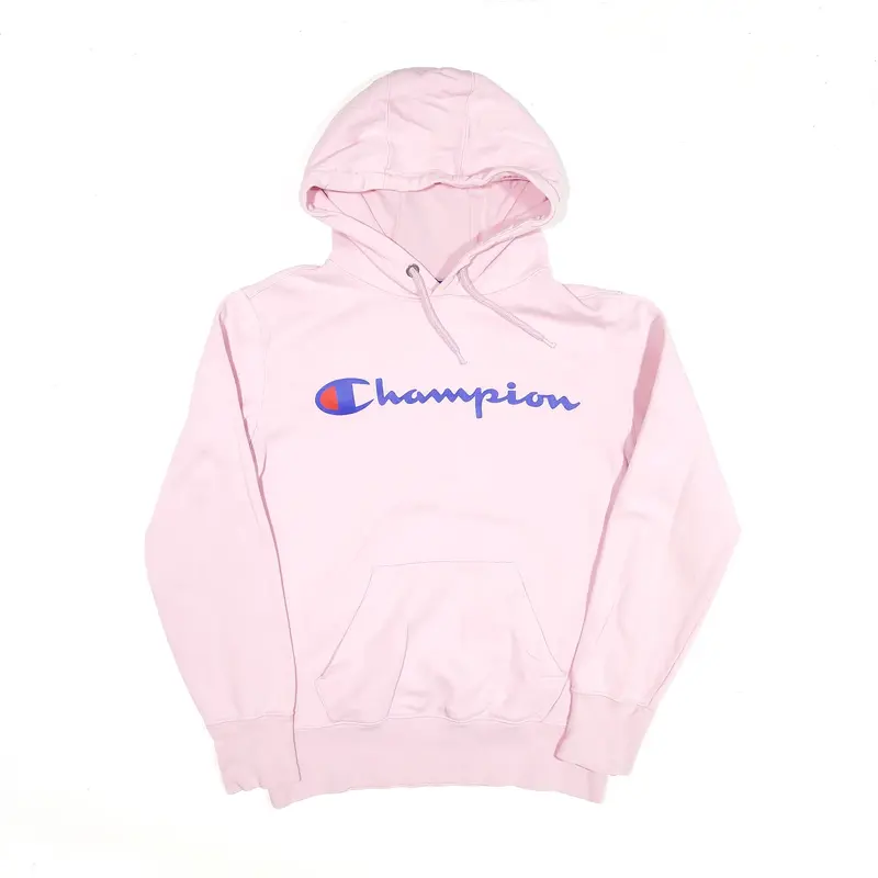 CHAMPION Hoodie Pink Pullover Womens S