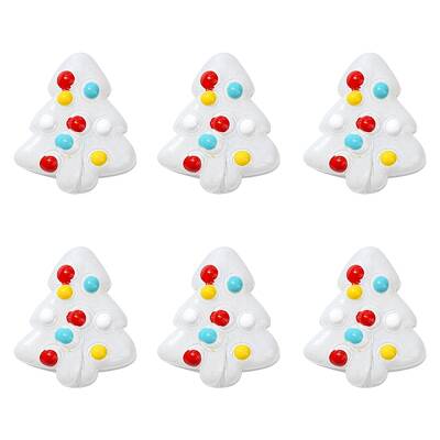 6Pcs Handmade Bumpy Glass Beads Strands