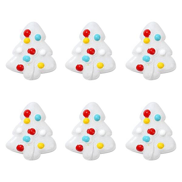 6Pcs Handmade Bumpy Glass Beads Strands