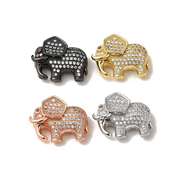 Brass Cubic Zirconia Beads