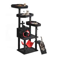YITAHOME Gothic Cat Tree with Coffin Bed, 63\
