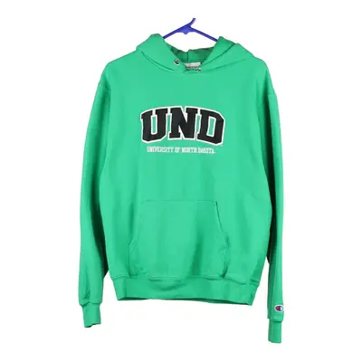 UND Champion College Hoodie - Small Green Cotton Blend