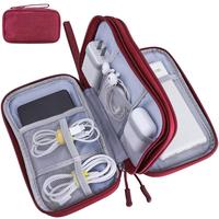 Portable Multi-layer Cable Storage Bag, 1 Count Waterproof Cable Zipper Storage Case, Earphone Protective Case, Cable Earphon...