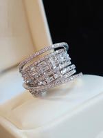 Women's 1 Piece Elegant Rhinestone Decor Ring