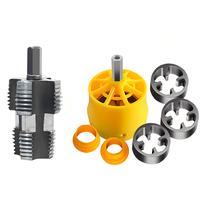 A set of PVC pipe threading tool kit for electric drill, steel and plastic thread tapping bit set, water pipe threading iron ...