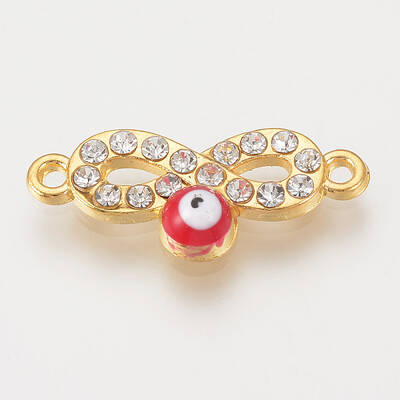Alloy Rhinestone Links Connectors
