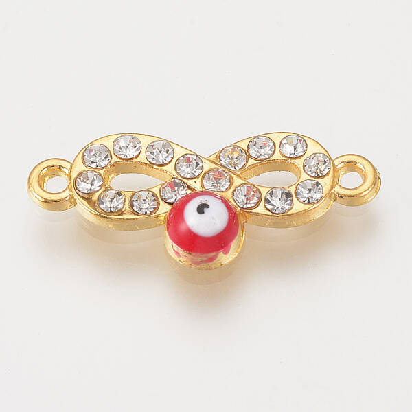 Alloy Rhinestone Links Connectors
