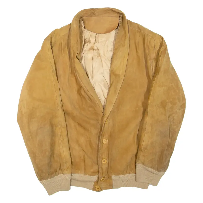 Mens Jacket Brown Leather L