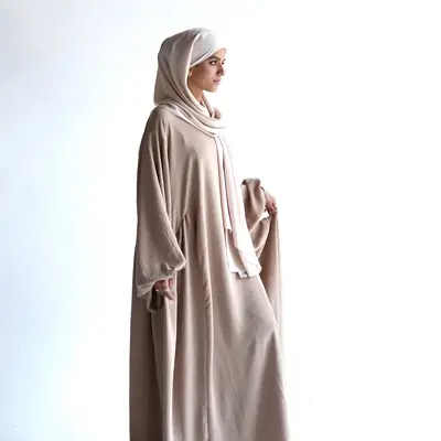 Lyla Abaya Camel - Length 145 cm, Comfortable Fit, Versatile Design