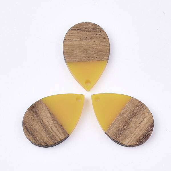 Resin & Walnut Wood Pendants
